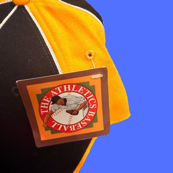 Original PRO “G” Fitted Baseball Cap Black & Yellow Retro Letter Hat Size 7 ½ - Picture 7 of 8